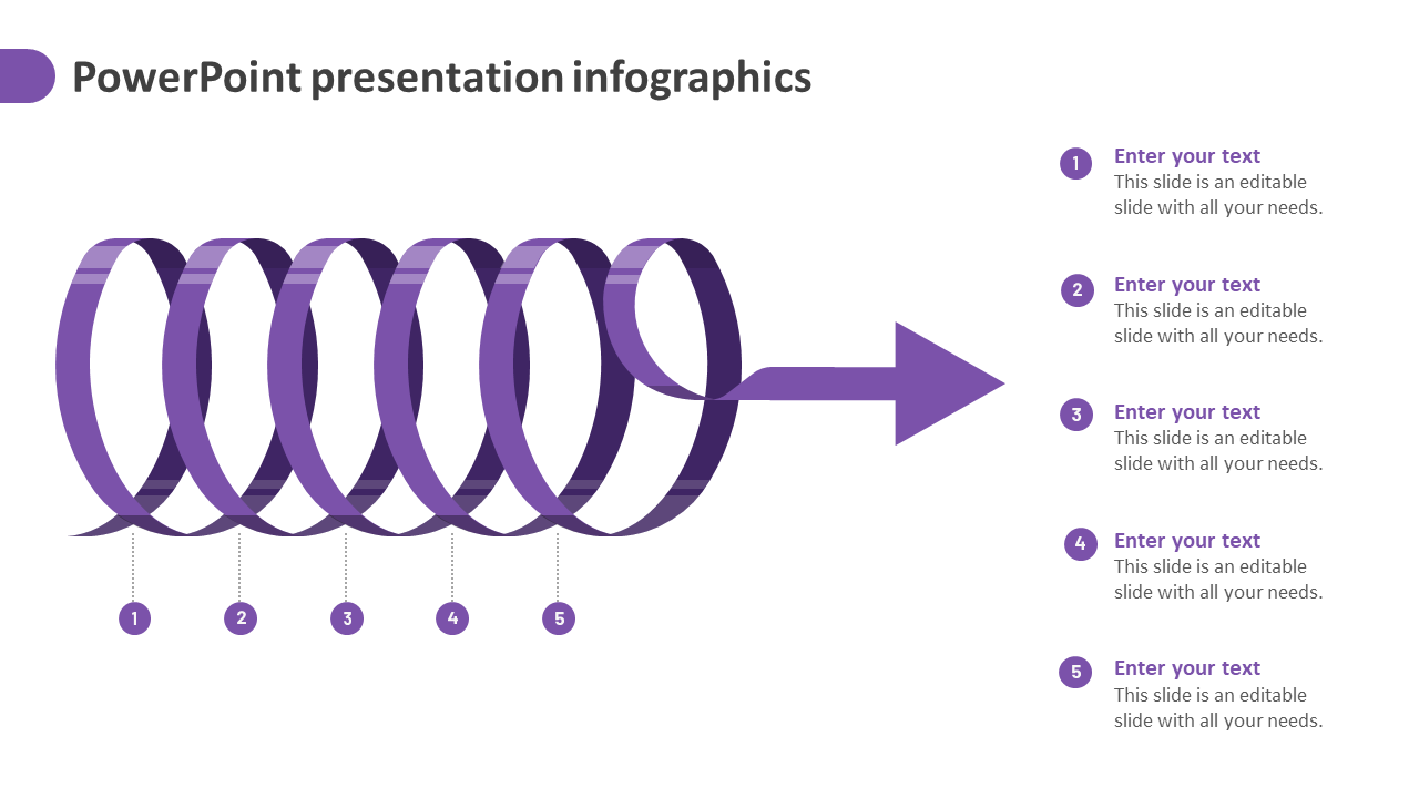 powerpoint presentation infographics-purple